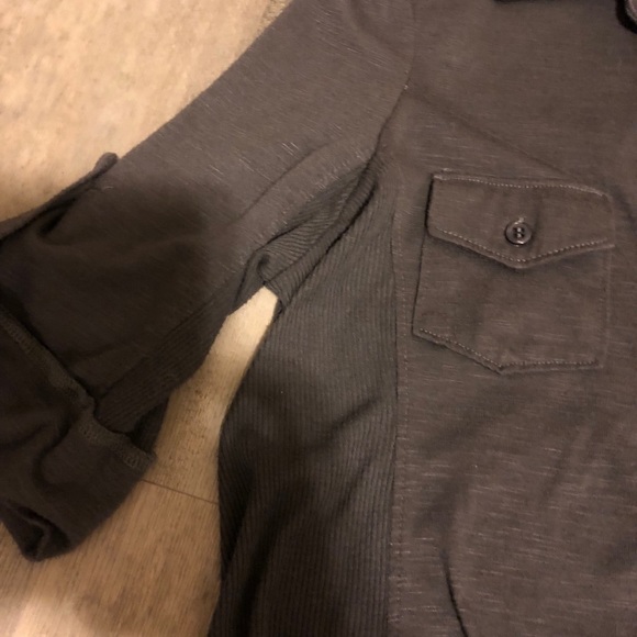 Grey button up sweater - Picture 3 of 3